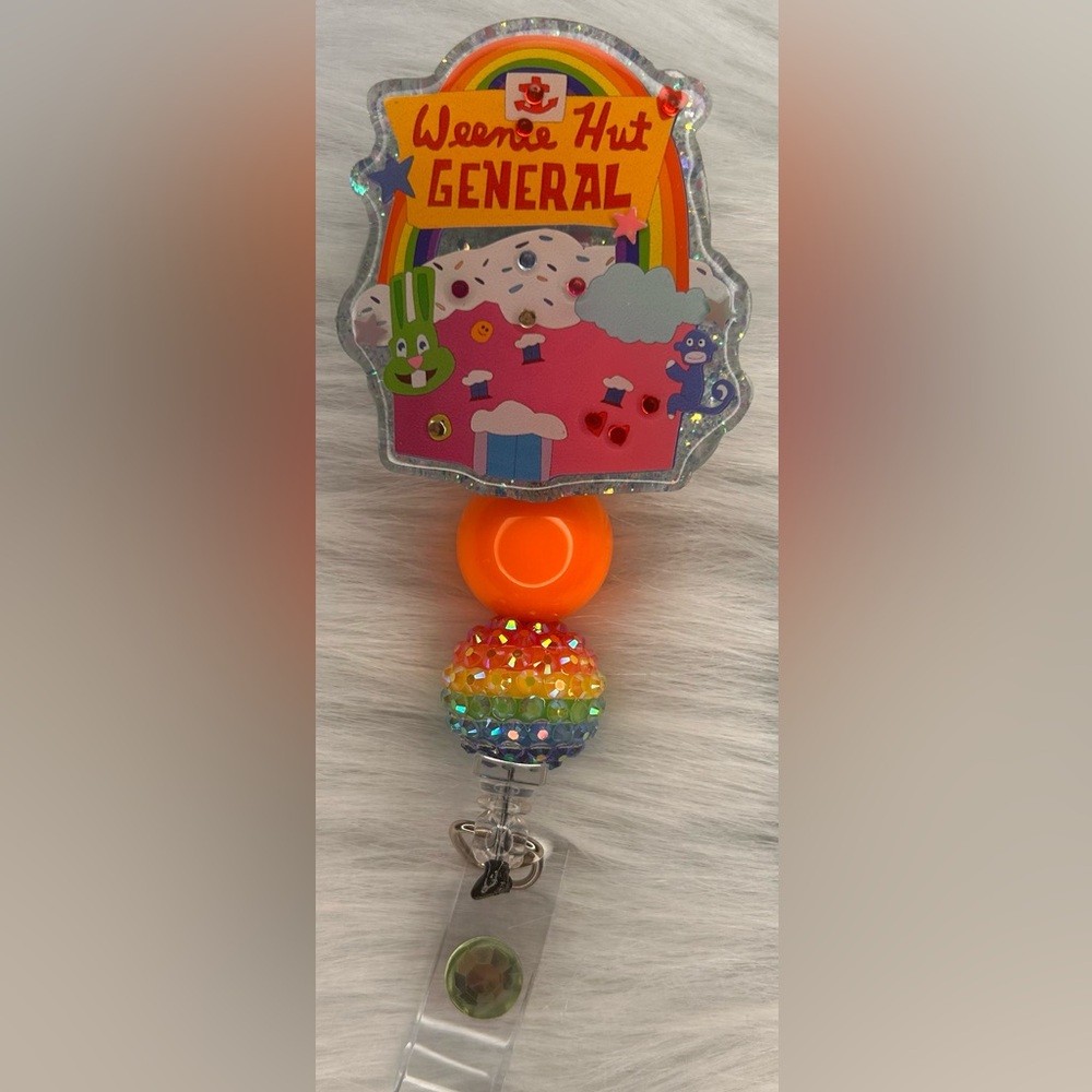 Colorful Badge Reel with Rainbow and Orange Accents